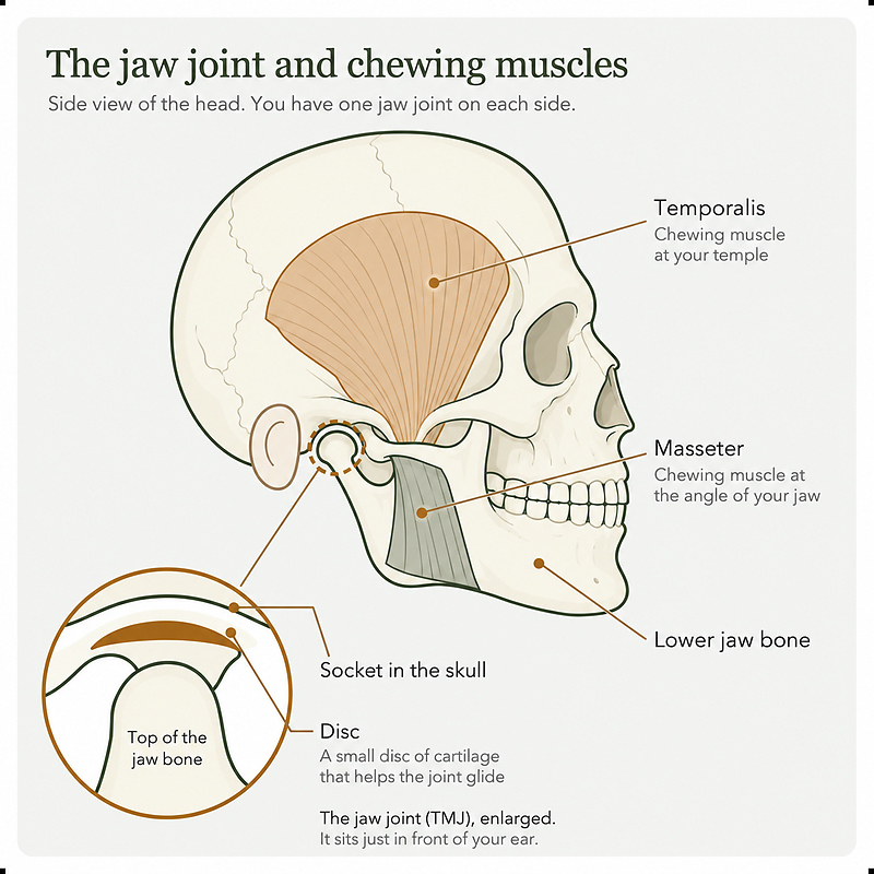 tmj jaw pain diagram